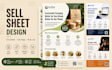 product sale sheet redesign price sheet, sell sheet price list design