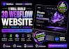 build 3d webflow website using gsap threejs spline 3d parallax scrolling effects