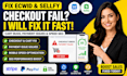 fix ecwid sellfy cart bug checkout fail payment issue mobile speed SEO