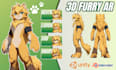 create custom vrchat furry avatar, fursona, and 3d vtuber model
