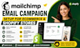 do mailchimp email campaign setup for ecommerce and shopify stores