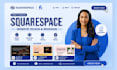 build squarespace website design, redesign squarespace website, web development