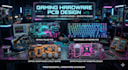 design gaming mouse, keyboard, headphones, smartphone pcb and hardware