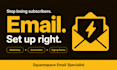 set up squarespace email campaigns, mailchimp integration and automation