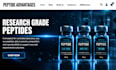 build peptide website peptide store research peptide woocommerce peptide website