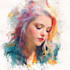 creat  outstanding watercolor portrait