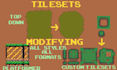 create pixel art game assets, tilesets, UI and icons