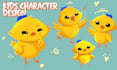 draw kids character illustration for children book