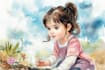 illustrate educational children book and activity art