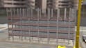 create 3d industrial steel construction workflow animation
