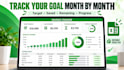 create a custom excel savings tracker for your goal