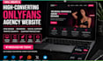create onlyfans agency website modelling  onlyfans promotion web banner