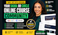 setup elearning skool online course community build community school course