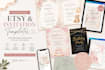 design etsy templates, and etsy invitation