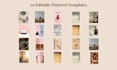 create aesthetic editable canva pinterest templates