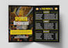 design a modern restaurant menu and digital menu