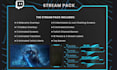 design animated twitch overlay, stream package, panels, logo and full branding