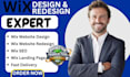 create wix website design,redesign wix website