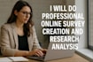 do professional online survey creation and research analysis