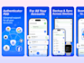 a modern app icon and app screenshot