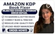 do professional amazon KDP ebook and book cover design and fix rejected covers