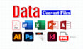 retype scanned image PDF into word or excel