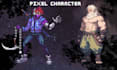 do pixel art character design pixel animation game character and sprite sheet
