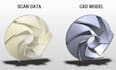 do reverse engineering from scan data stl obj images step to solid cad model