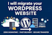 do wordpress site migration, website backup and transfer to a new hosting