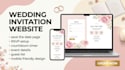 design wedding invitation website with rsvp, save the date and countdown