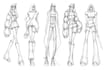 create luxury fashion concept illustrations