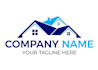 design modern property, builder and construction logo