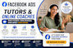 run facebook ads for online course and coaching leads