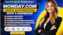 setup monday com, monday com crm, monday com automation, monday dashboard