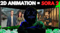 do professional stickman video editing 2d animation explainer video sora 2 VA