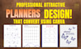 design planners for nurses, teacher,content creators adhd college that convert