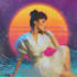 create 80s retro, synthwave cover art