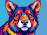 make animal illustration into pop art