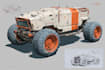 create sci fi vehicle design and spaceship concept art