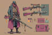 design unique weapons illustrations