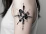custom an abstract black tattoo design
