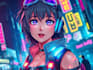 design anime character, a cyberpunk character