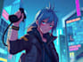 paint a marvelous anime scifi cyberpunk character