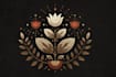 create hand drawn botanical boho logo designs