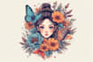 create a anime tatto traditional design