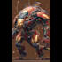 make a mecha robot art and illustration