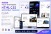 design fully responsive HTML CSS bootstrap tailwind website