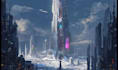 create a cyberpunk scifi futuristic city