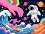 design artwork psychedelic, comic, skull for skateboards