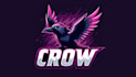 make eye catching crow bird mascot logo with express delivery